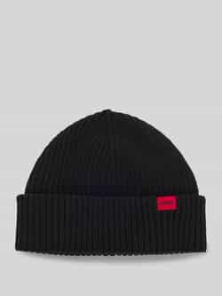 HUGO Beanie van scheerwolmix model 'XUSH'