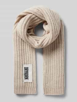 Drykorn Klassieke Gebreide Sjaal van Alpaca Wolmix Beige Heren