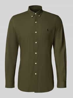 Polo Ralph Lauren Overhemd Lange Mouw CHEMISE AJUSTEE SLIM FIT EN POPELINE UNIE