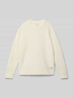 Calvin Klein Jeans Regular fit pullover met alpaca model 'Fluffy'