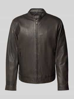 Strellson Slim fit leren jack van generfd lamsleer model 'JACE'