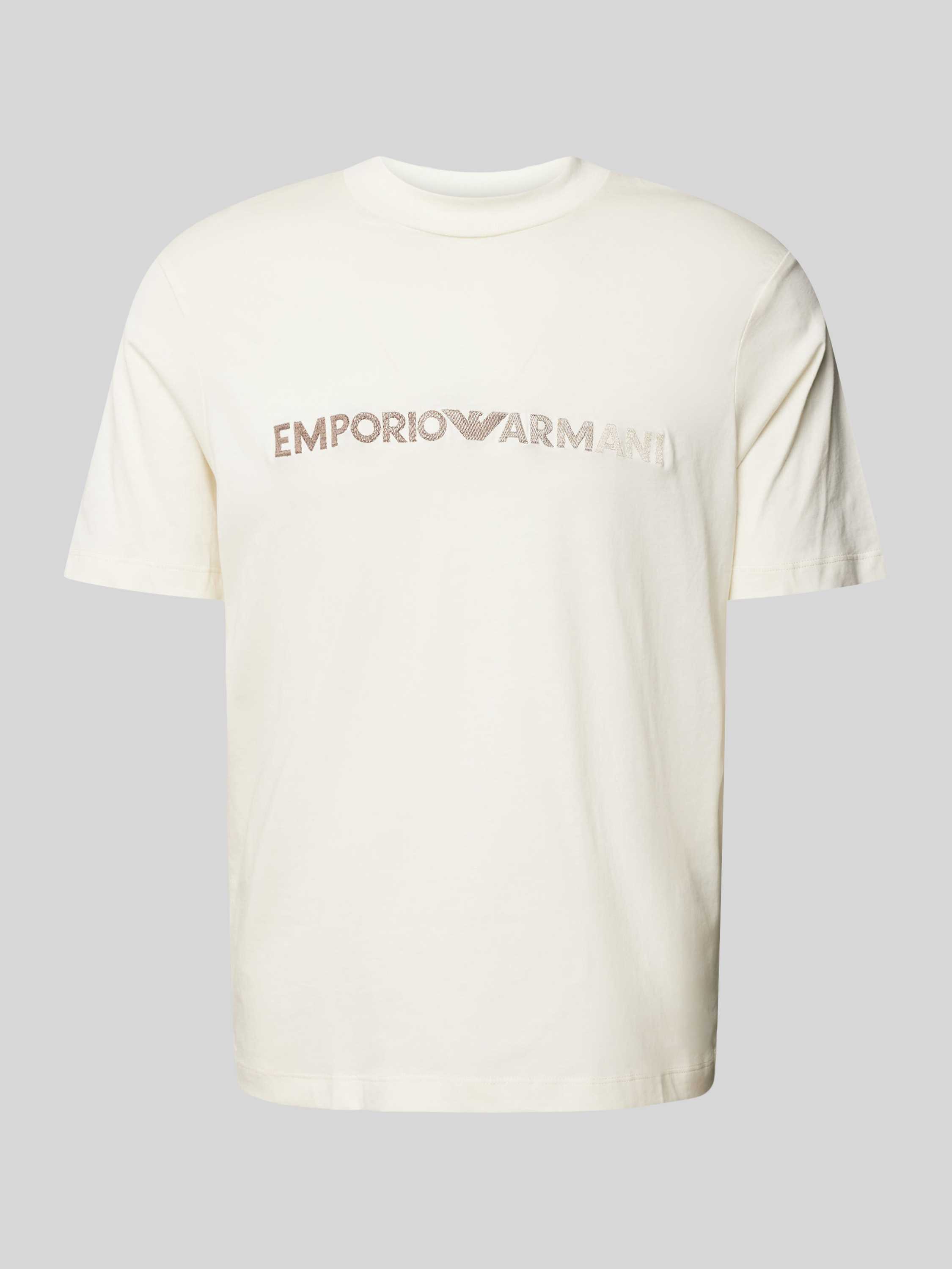 Emporio Armani Klassiek T-shirt Beige Heren