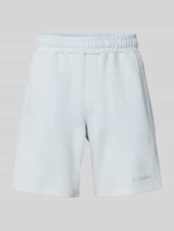 Pegador Relaxed fit sweatshorts met labelstitching