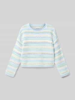 Tom Tailor Cropped fit gebreide pullover van katoen