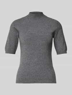 Liu Jo White Gebreid shirt met opstaande kraag