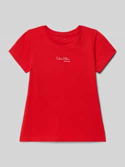 Calvin Klein Jeans Regular fit T-shirt met logoprint model 'Signature'