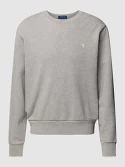 Ralph Lauren Grijze Melange Crewneck Sweatshirt met Pony Borduursel Gray Heren