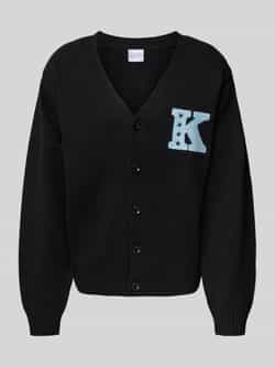Karl Kani Gebreid jack met V-hals en stitching