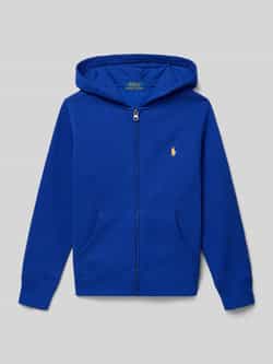 Polo Ralph Lauren Teens Regular fit sweatjack met logostitching model 'Tops'