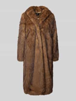 Only Regular fit lange jas van imitatiebont model 'DAWN'