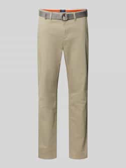 MCNEAL Slim fit chino met riem