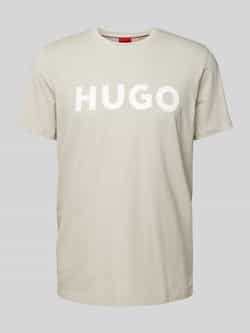 HUGO T-shirt met labelprint model 'DULIVIO'