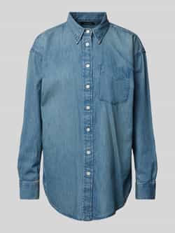 Lauren Ralph Lauren Jeansblouse met borstzak model 'BRAWLEY'
