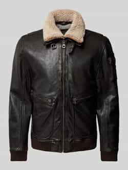 Gipsy Leren jack met opstaande kraag model 'SELWIN'