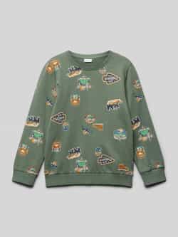 name it Sweatshirt met ribboorden model 'NENNO'