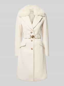 Guess Lange jas met riem en klepzakken
