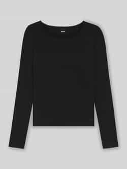 Boss Slim fit onderhemd met lange mouwen en wol model 'B.PURE'