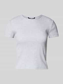 Vero Moda Regular fit T-shirt met geribde look model 'CHLOE'