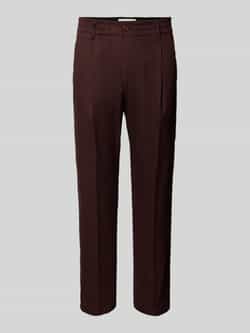 Drykorn Tapered fit bandplooibroek met elastische band model 'CHASY'