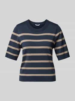MbyM Gebreid shirt met ronde hals model 'Carla'