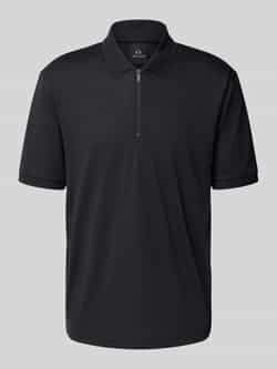 Armani Exchange Poloshirt met korte ritssluiting