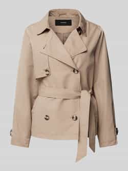 Vero Moda Comfort fit trenchcoat met reverskraag model 'ZOA'