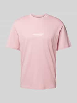 JACK & JONES ORIGINALS regular T-shirt JORVESTERBRO met printopdruk roze