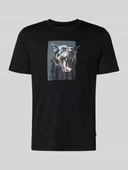 Boss Orange Slim fit T-shirt van puur katoen model 'TE_DOBERMANN'