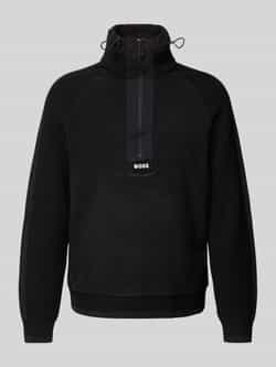 Hugo Boss Zwarte Polar Sweatshirt Zartic Stijl Black Heren
