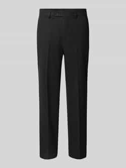 Lindbergh Regular fit stoffen broek met persplooien
