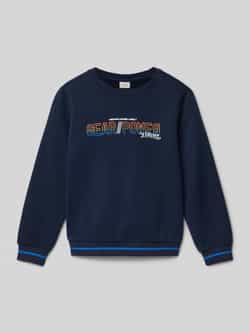 S.Oliver RED LABEL Regular fit sweatshirt van katoenmix met contraststrepen