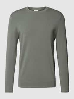 Profuomo Gebreide pullover met ronde hals