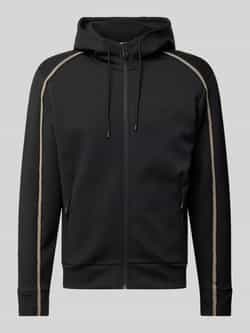 Hugo Boss Zwarte Rits Hoodie Stijlvolle Casual Kleding Black Heren