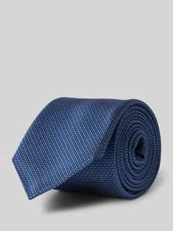 Boss Zijden stropdas met labeldetail