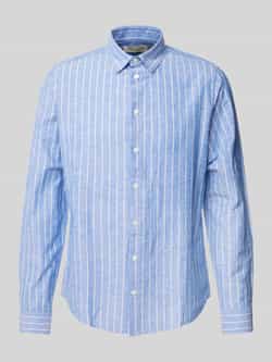 Casual friday Regular fit vrijetijdsoverhemd van een mix van katoen en linnen model 'ANDRÉ'