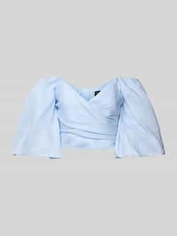 Bardot Slim fit linnen blouse met V-hals model 'EVA'