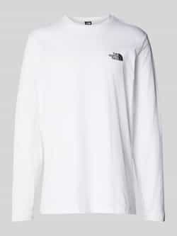 The North Face Lange Mouw Logo Heren T-shirt White Heren