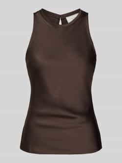 NEO NOIR Top van satijn met ronde hals model 'Celina'