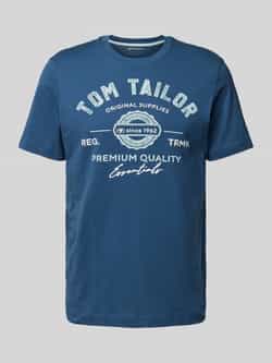 Tom Tailor T-shirt met grote logo-frontprint