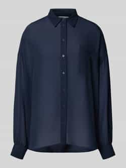 Essentiel Antwerp Loose fit overhemdblouse met crêpestructuur model 'IFIRE'