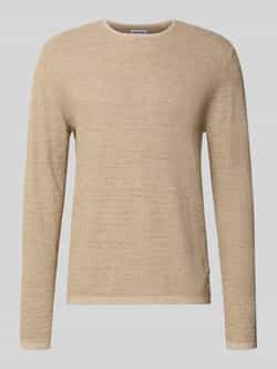 Jack & jones Gebreide pullover met geribde ronde hals model 'GEORGE'