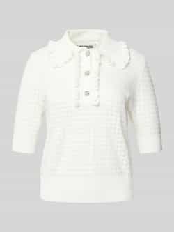 Essentiel Antwerp Gebreid shirt met ajourpatroon model 'Hemirates'