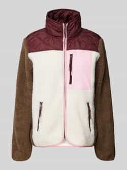 TheJoggConcept Fleecejack met opstaande kraag model 'BERRI'
