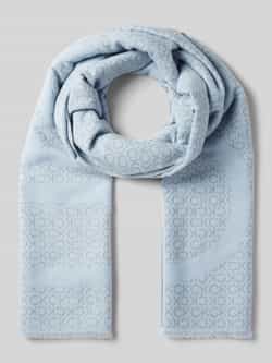 CK Calvin Klein Sjaal met labelmotief model 'FRINGES'