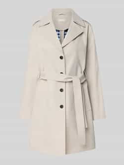 Liu Jo White Trenchcoat met reverskraag en strikceintuur