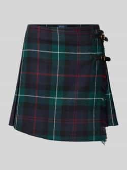 Polo Ralph Lauren Wollen Omslagrok met Metalen Gesp Green Dames