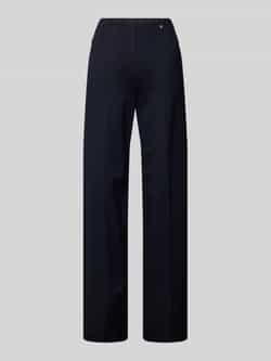 Marc Cain Regular fit stoffen broek met persplooien