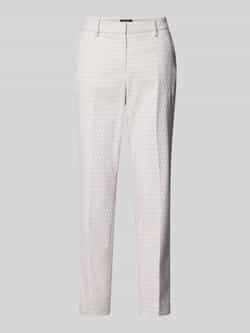 MORE & MORE Slim fit stoffen broek met all-over motief