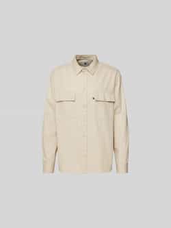 Wood Relaxed fit vrijetijdsoverhemd met borstzak
