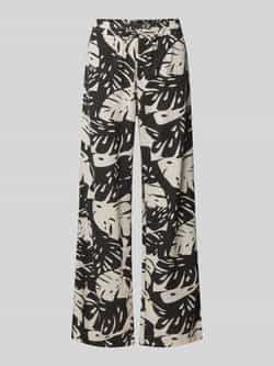 FREE QUENT Wide leg stoffen broek met tunnelkoord model 'Lavisco'